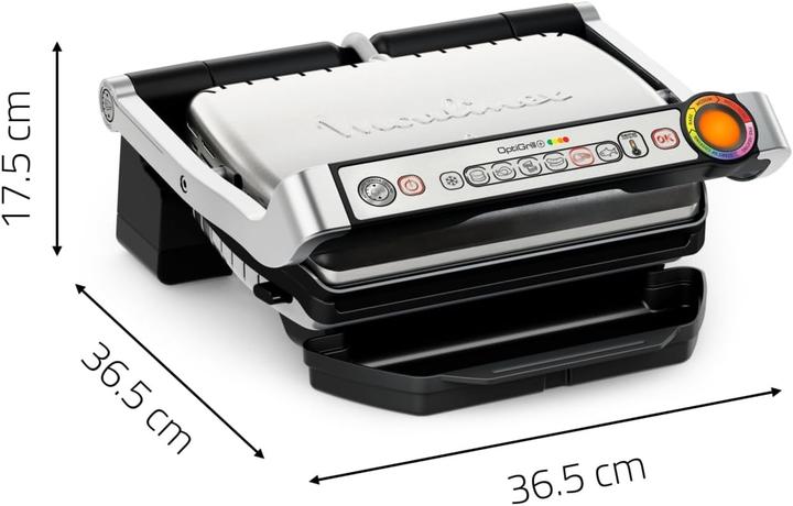 Actual product image Moulinex Electric Indoor Grill with Automatic Cooking Programs and Non-Stick Plates