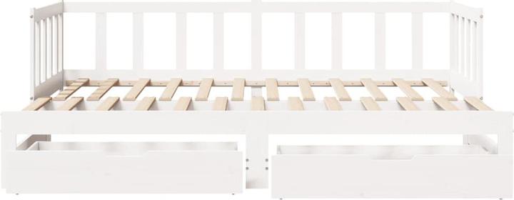 Image du produit vidaXL Lit de jour Extensible avec tiroirs (90 x 190 cm)