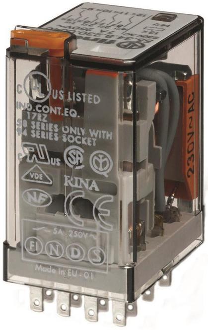 Finder MINI.IND.RELAY 4W 7A 230VAC / 55.34.8.230.5050