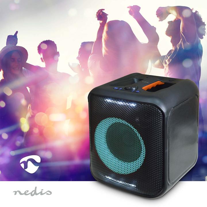 Produktbild Nedis Bluetooth®-Party-Lautsprecher | max. Batteriespielzeit: 5 Std | 150 W | Tragegriff | Partylich (5 h)
