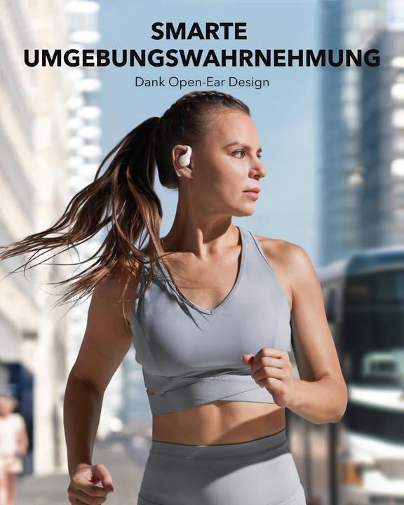 Produktbild soundcore AeroFit Pro NEW | Secure Open-Ear Sport Earbuds-Wit (14 h, Kabellos)