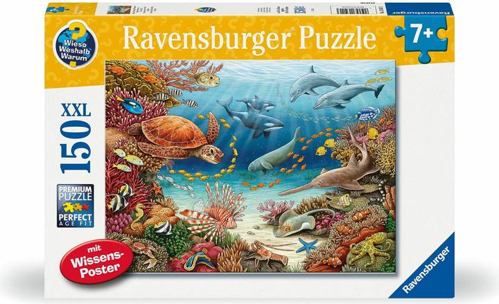 Actual product image Ravensburger Sea creatures on the coral reef (150 pieces)