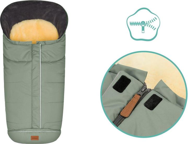 Image du produit Fillikid Fleece-Fusssack Nanga mit Lammfellauflage