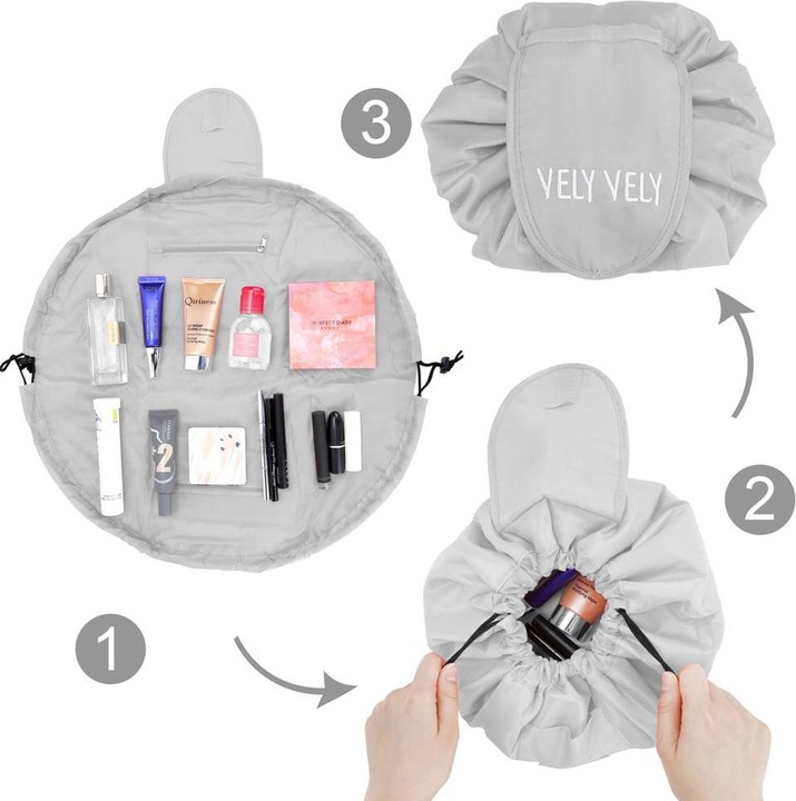 Immagine prodotto Intirilife Borsa per cosmetici in GRIGIO LUMINOSO