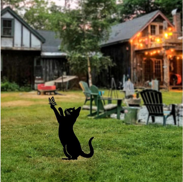 Immagine prodotto Wallxpert Gatto da giardino con gioielli