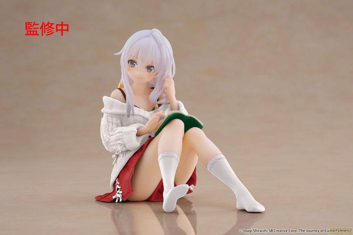 Actual product image Taito Wandering Witch: The Journey of Elaina statuette PVC Desktop Cute Figure Elaina Casual Clothes Ver.