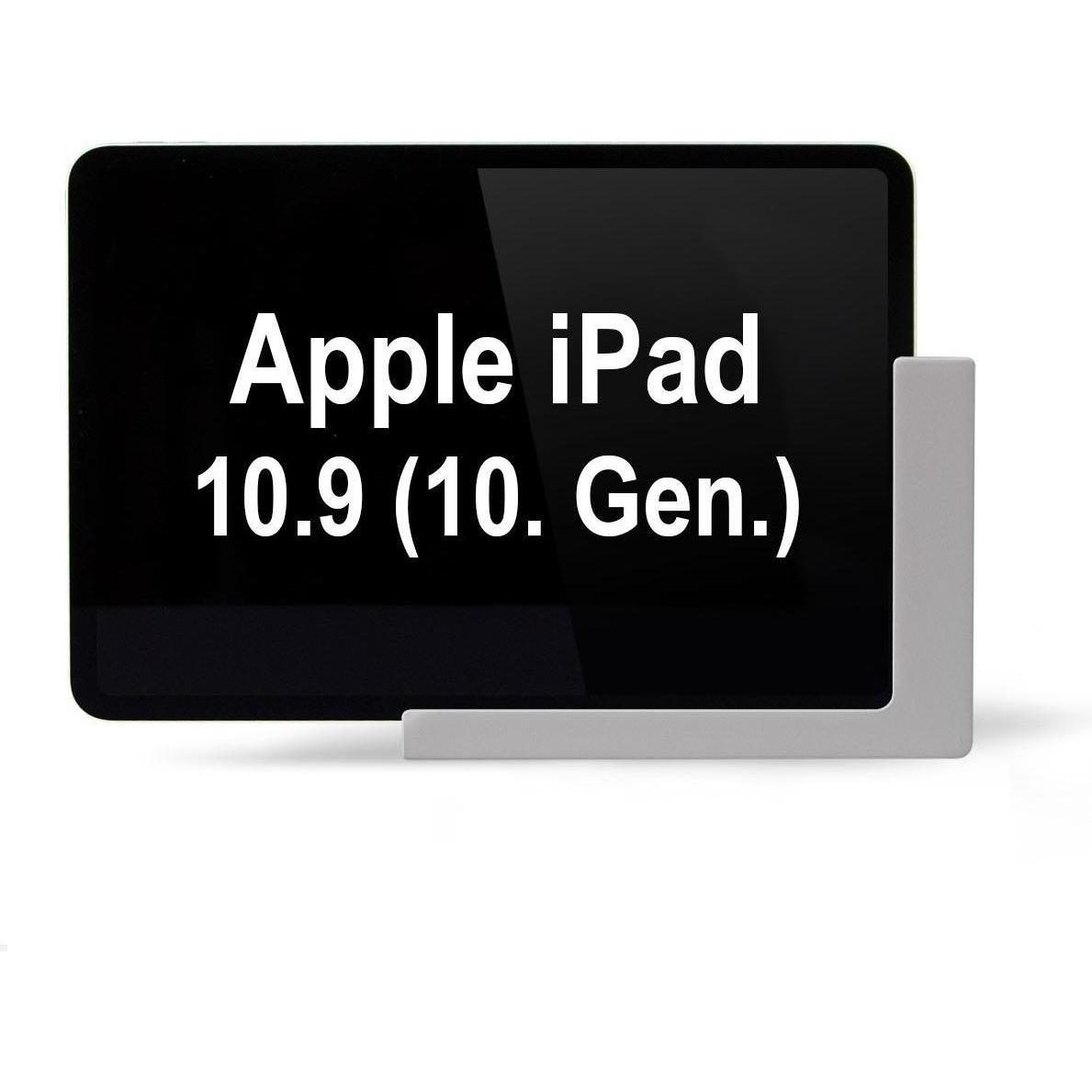 TabLines TWP027S Wandhalterung für Apple iPad 10.9 (10. Gen.), silber, Tablet Halterung, Silber