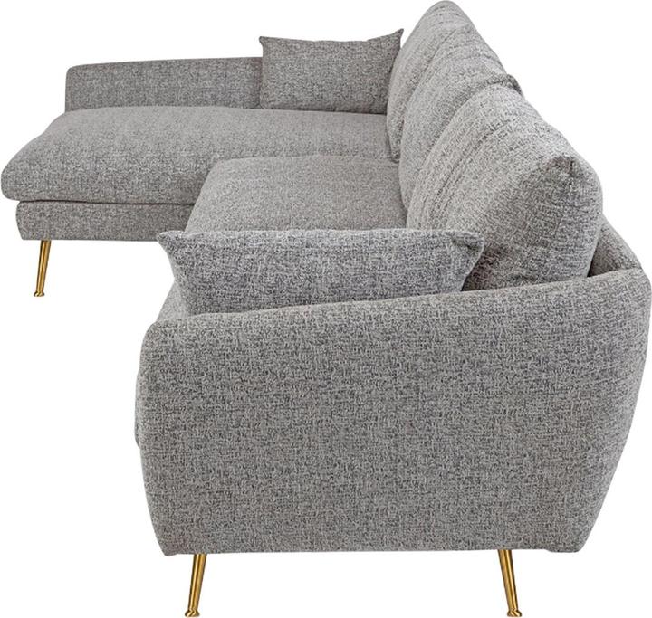 Produktbild HTI-Living Ecksofa Antonius Webstoff Grau links (Ecksofa)