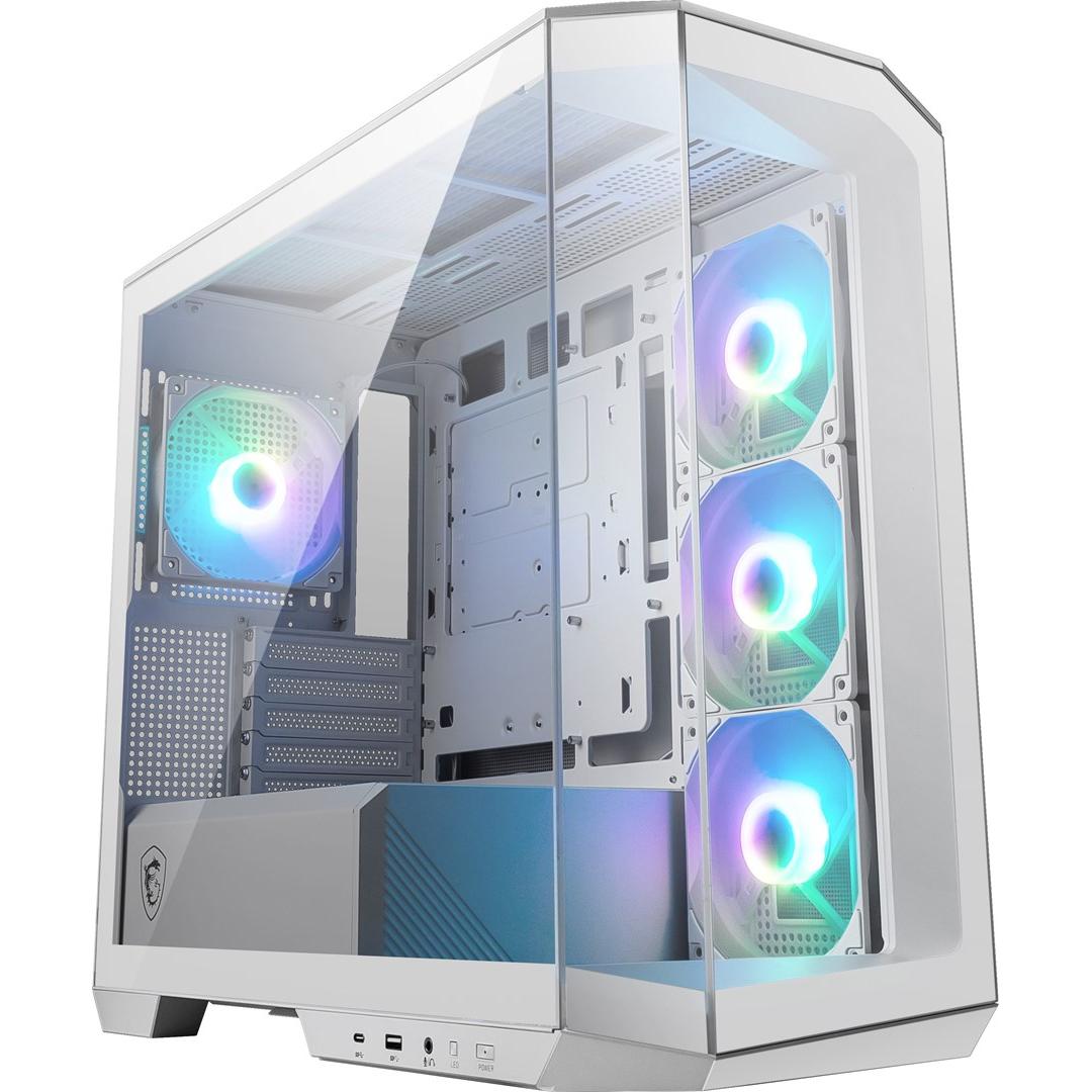 MSI Mag Pano M100R PZ (mATX, ITX), PC Gehäuse, Weiss