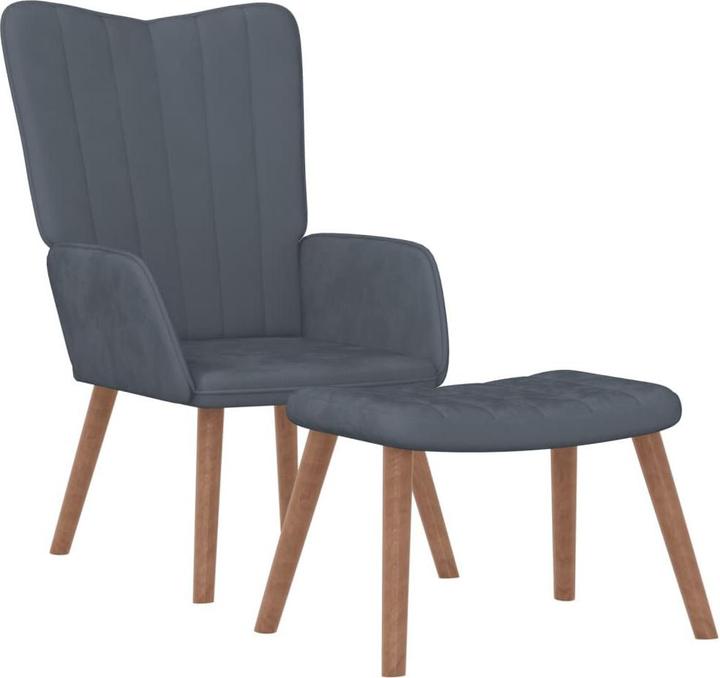 Actual product image vidaXL Relaxsessel mit Hocker
