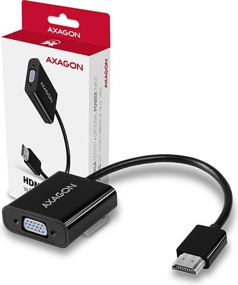 Actual product image Axagon HDMI (Typ A) — VGA (0.15 m)