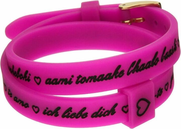Il Mezzometro Damenarmreif I LOVE YOU GOLD - BRACCIALE IN SILICONE/SILICONE BRACELET