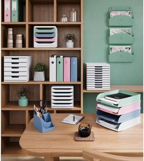 Produktbild Exacompta Wandprospekthalter horizontal, 1 Fach, 72x382x289 mm, AutentiK (A4)