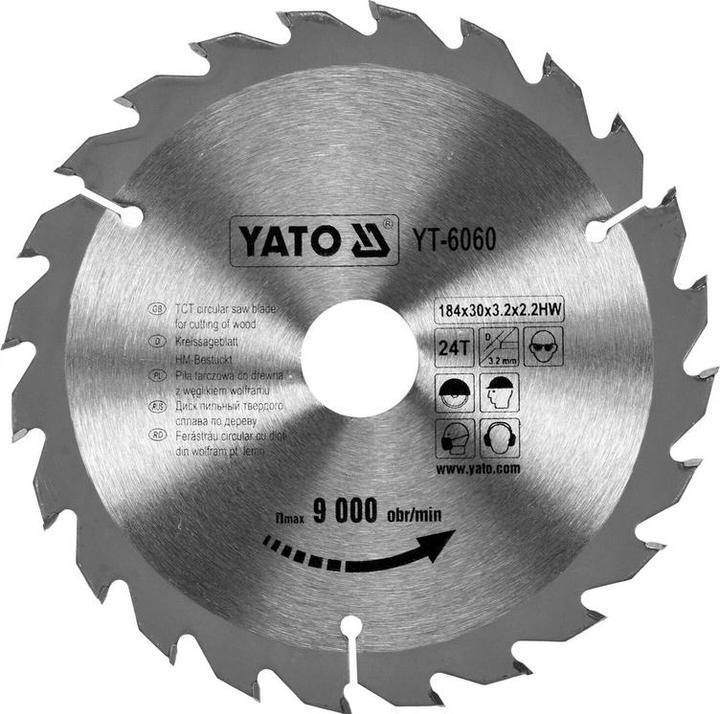 Immagine prodotto Yato LAMA TCT PER LEGNO 184X24TX30 MM