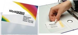 Produktbild Sigel Visitenkarten-Taschen (90 x 60 mm)
