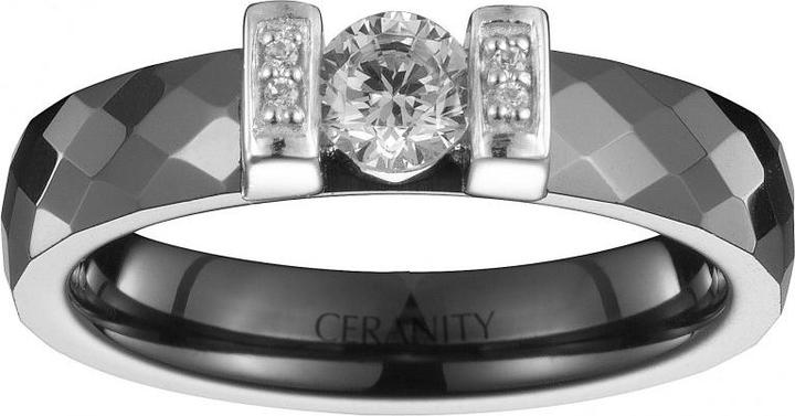 Immagine prodotto Ceranity Anello Argento - Ceramica Nera - Zirconia (56)
