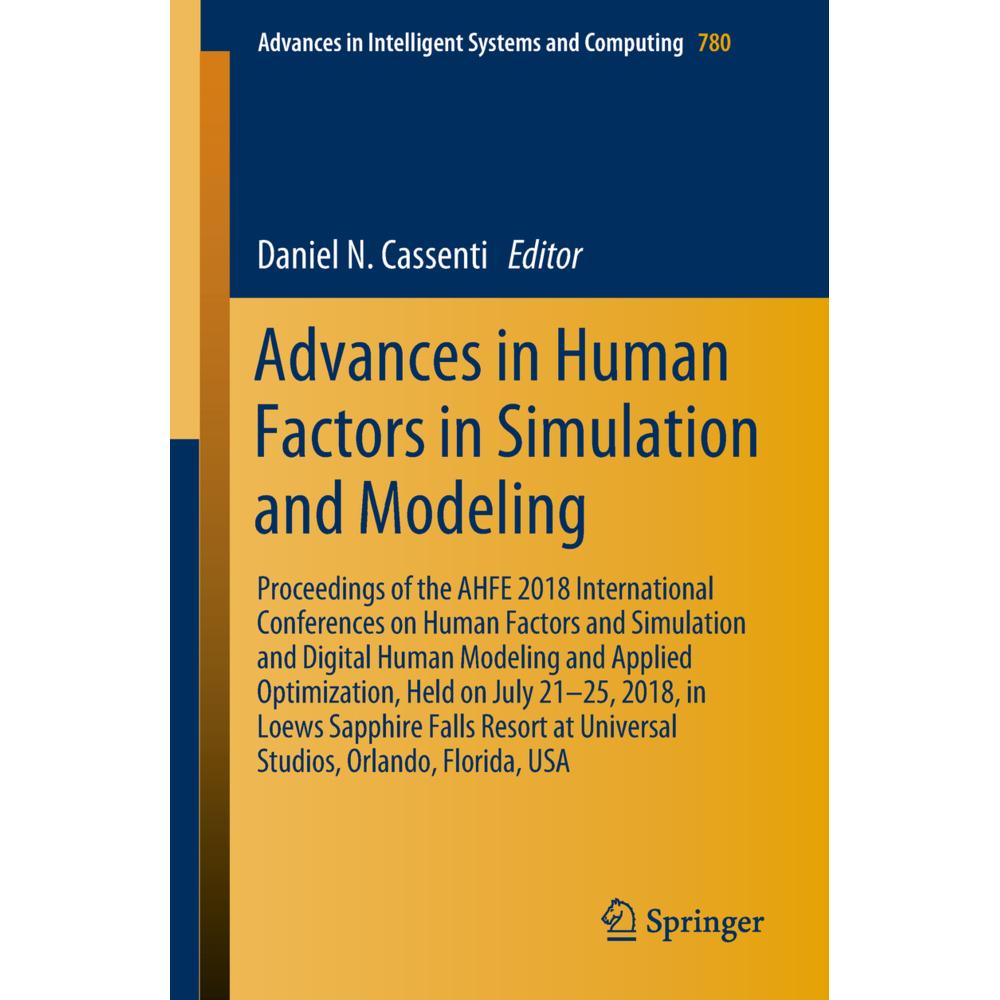 Advances in Human Factors in Simulation and Modeling, Fachbücher von Daniel N Cassenti