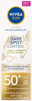 Actual product image NIVEA Sun Dark Spot Control Sun Fluid (SPF 50+, 40 ml)
