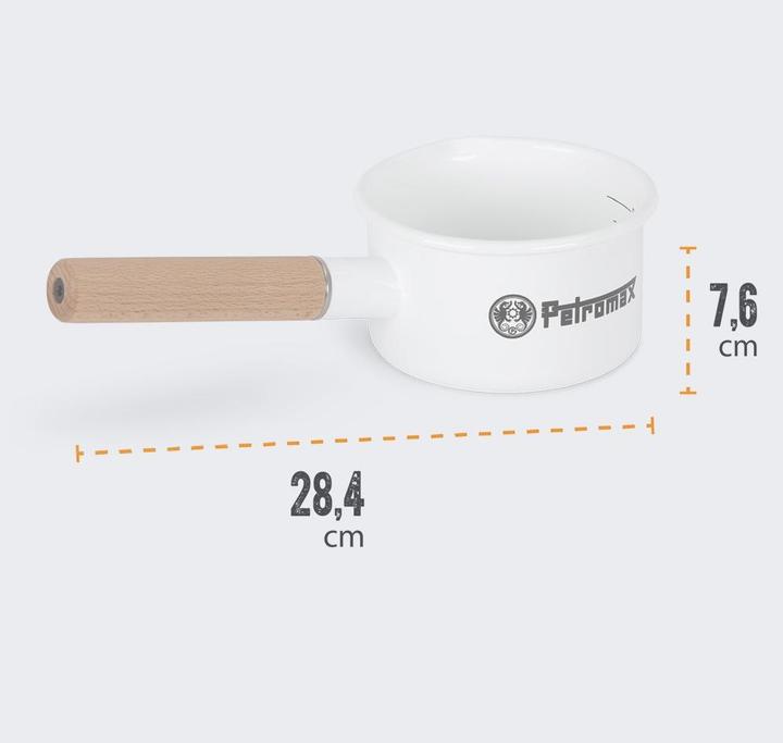 Actual product image Petromax Enamel saucepan white 0.5 litre