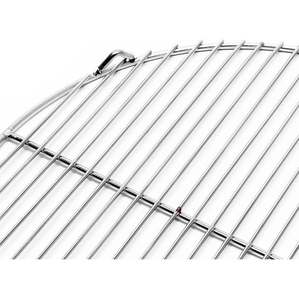Thumbnail - Wiltec, Grillrost, Grillrost Edelstahl rund 44,5 cm Rost V2A Grillgitter Rundgrill Schwenkgrill