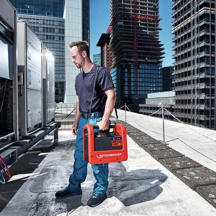 Produktbild Rothenberger Vakuumpumpe ROAIRVAC R32 1.5 Fördermenge 42 l/min 10,1 kg 42 l / min 230 / 50 V / Hz