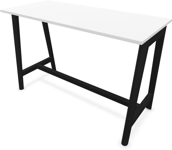 Ash stained black, White