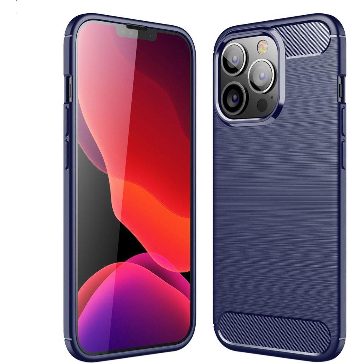 König Design Handyhülle für Apple iPhone 13 Pro Schutzcase Backcover Bumper Etuis Rahmen Blau (Apple iPhone 13 Pro), Sma...