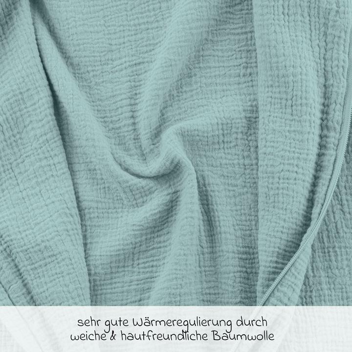 Produktbild La Loona LaLoona Schlafsäcke Sommer-Schlafsack Musselin / Mull - Mint (0.5 TOG, Sommer)