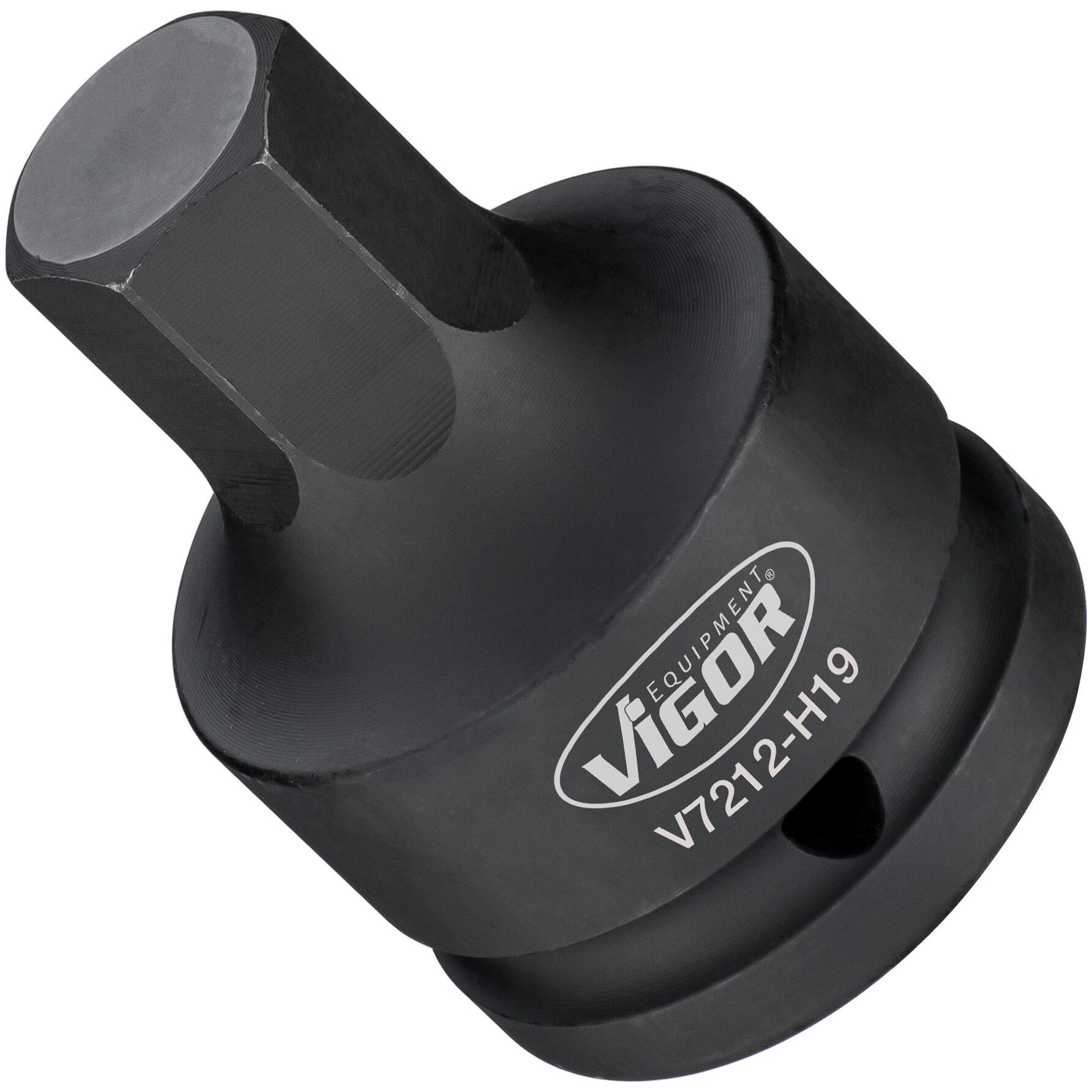 Vigor, Steckschlüssel + Stecknuss, 3/4" KRAFTSTECKSCHLÜSSEL H19 (19 mm)