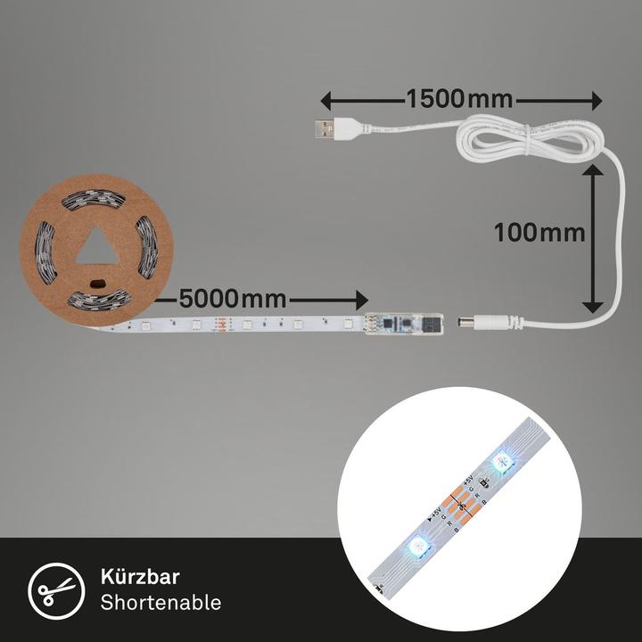 Produktbild Briloner Flexband (RGB, 500 cm, Indoor)