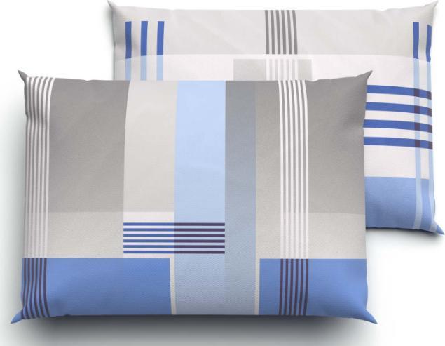 Produktbild Lotus Bettwaren Bettwäsche Jersey Jeffrey blau (Kopfkissenbezug, 50 x 70 cm)