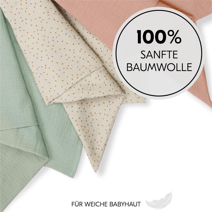Image du produit Hauck Cuddle N Clean 3Set Sage/Beige Dots/ Cork (80 cm, 80 cm)