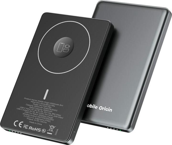 Image du produit Mobile Origin Powerbank 5000mAh 3in1 Metal Slim PowerBank PB4 (5000 mAh)