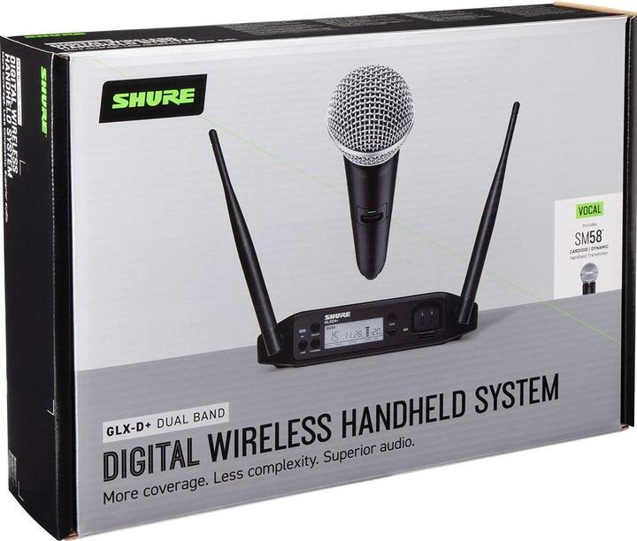 Immagine prodotto Shure Microfono portatile GLXD24+/SM58 draadloze