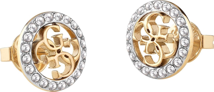 Guess Lovely gold-plated earrings Life In 4G JUBE02136JWYGT/U (Edelstahl)