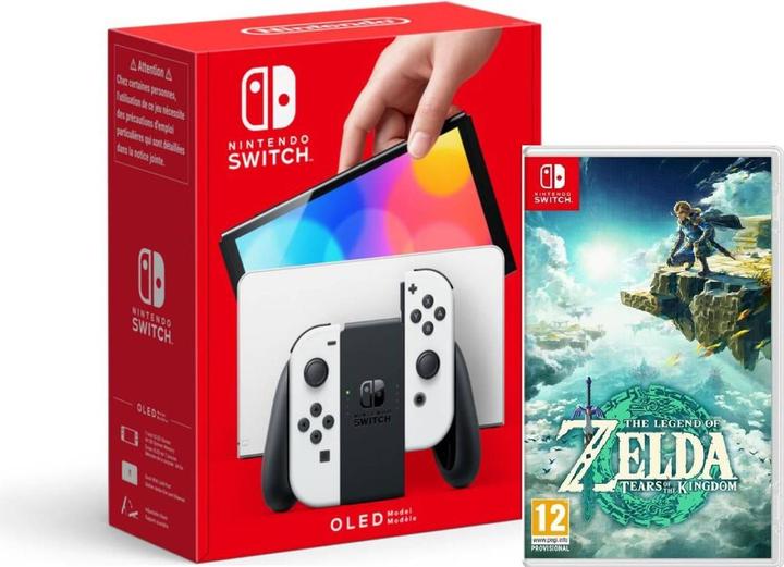 Produktbild Nintendo Switch (OLED-Modell) Weiss + The Legend of Zelda: Tears of the Kingdom
