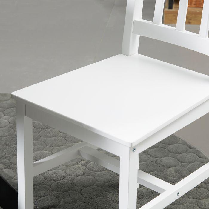 Actual product image Swisshandel24 Dining chair set of 4, pine, white