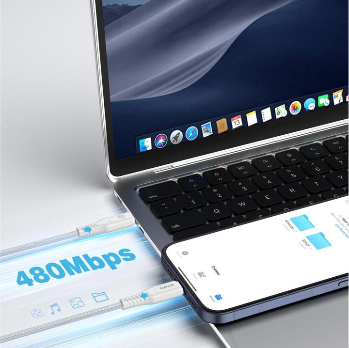 Produktbild 4smarts USB 2.0-Kabel Data and charging cable USB C (1.50 m, USB 2.0, 60 W)