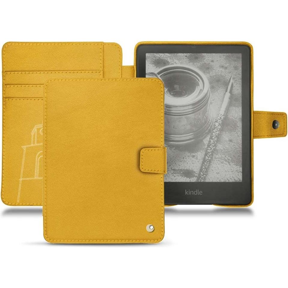 Noreve Lederschutzhülle Wallet (Kindle Paperwhite), eReader Zubehör, Gelb