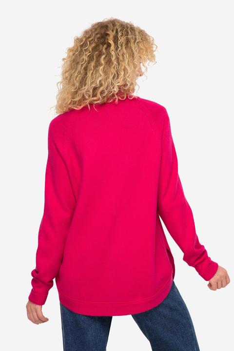 Produktbild Laurasøn Strickjacke, Stehkragen, Zipper, Seitenschlitze, Langarm (M)