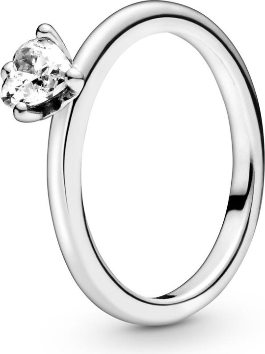 Immagine prodotto Pandora Anello solitario con cuore chiaro (60, 925 Argento)
