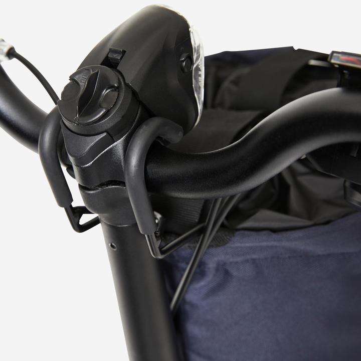Actual product image Btwin Bike basket foldable polyester 10 l (10 l)