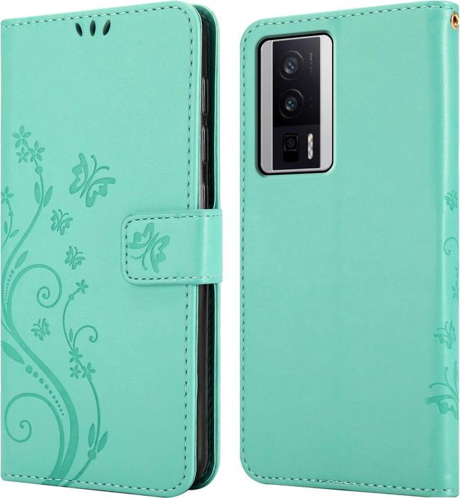 Immagine prodotto Cadorabo Custodia per Xiaomi Poco F5 Pro Flower Book (Xiaomi Poco F5 Pro)