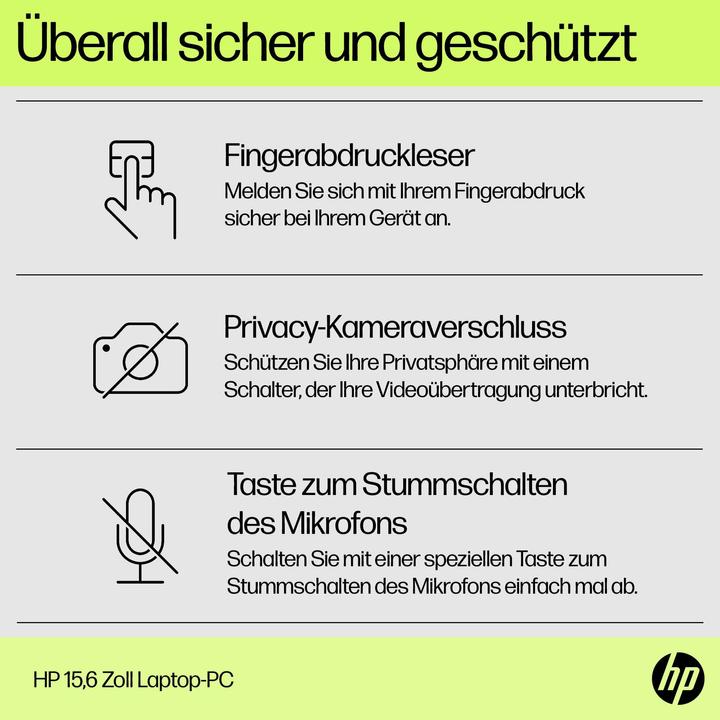 Produktbild HP 15-fd0033ng (15.60", 256 GB, 8 GB, DE, Intel Core i3-1315U)