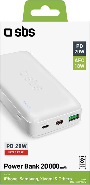 Produktbild SBS Power Bank (20000 mAh, 20 W, 74 Wh)