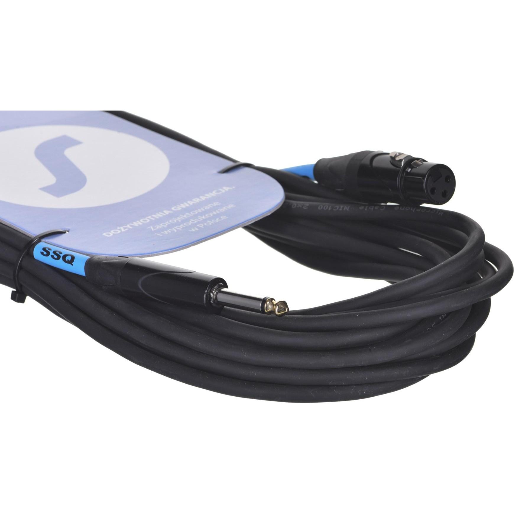 SSQ Cable XZJM10 - Klinke mono - XLR-Buchse Kabel 10 Meter (10 m, XLR), Audio Kabel