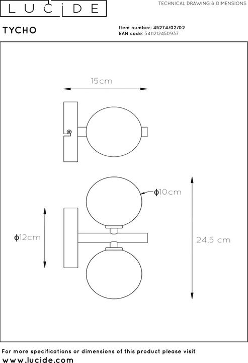 Produktbild Lucide Tycho (G9)