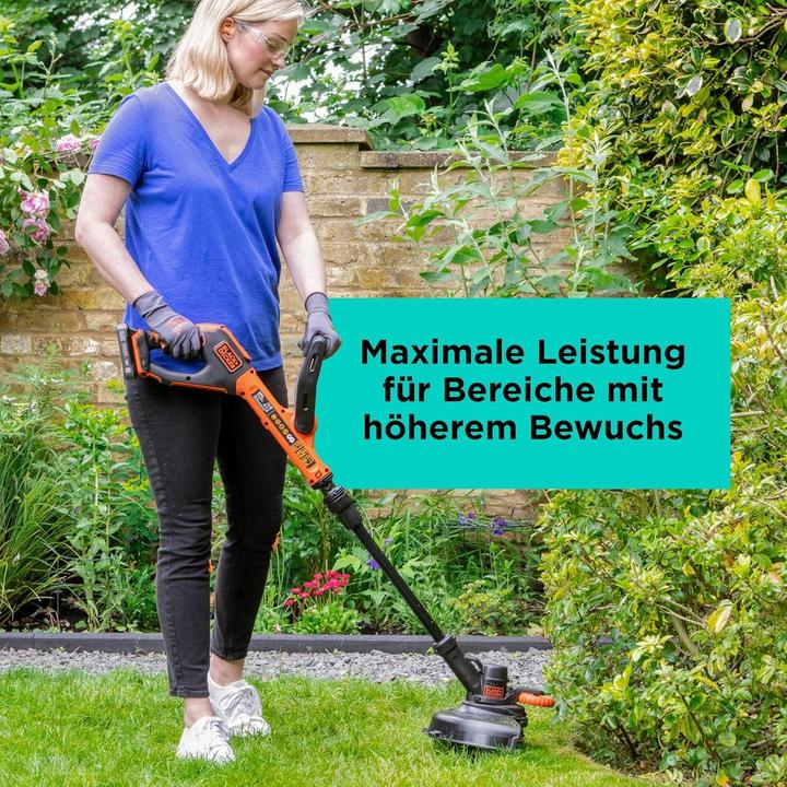 Actual product image Black & Decker Black&Decker Akku-Rasentrimmer18V ohne Akku28cm (Trim line)
