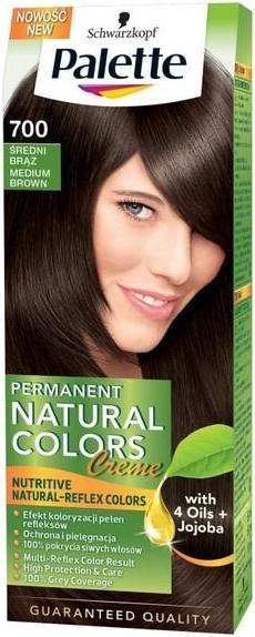 Actual product image Palette Permanent Naturals Colour Creme Hair Dye with Cocoa Butter and Argan Oil 700 (4-0) M (Brown)