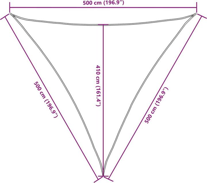 Produktbild vidaXL Sonnensegel (500 x 500 cm)